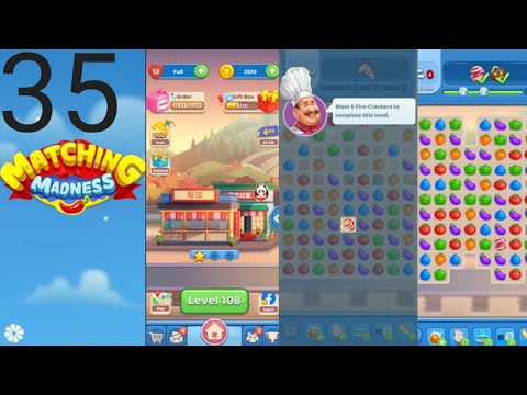 Matching Madness: Match 3 Puzzle games. Level 107 - 108 #tinytacticsgames