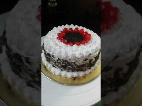Black forest 500gm cake...made by Ragini's kitchen. com..