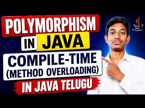 Polymorphism In Java In Telugu Compile Time Polymorphism Method Overloading Java Oops Full