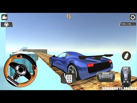 Impossible Trucks Car Stunts 2017 New Car Unlocked (BLUE) - Android GamePlay Simulator FHD