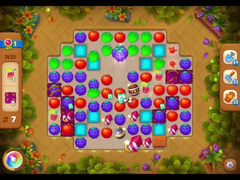 GardenScapes Level 3633 no boosters (14 moves)