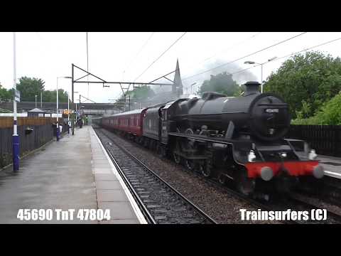 LMS Jubilee Class 4-6-0 No. 45690 'Leander' on 1Z94 'Coast to Coast Express' on 10.06.17 - HD