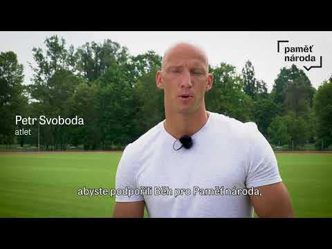 Atlet Petr Svoboda běží pro Paměť národa