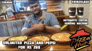 UNLIMITED PIZZA IN PIZZA HUT| PIZZA HUT| CHENNAI |FOOD CHALLENGE | T.DHAMODHAR - FEAT | FAYAZVLOGS