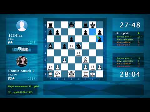 Chess Game Analysis: Urania Anuck 2 - 1234jaz : 1-0 (By ChessFriends.com)