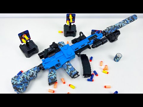 Realistic M 416 Soft Bullets Toy Gun Testing Shoot
