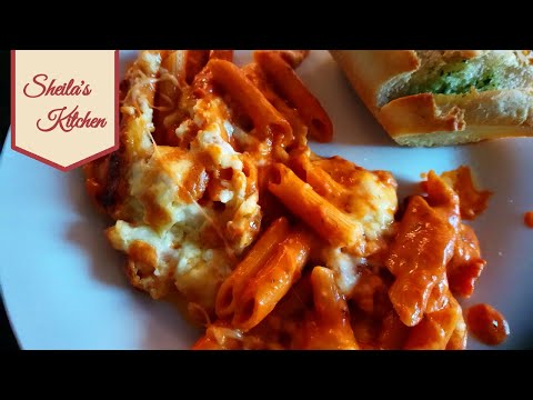 How to make pasta bake using a base of Homepride pasta sauce