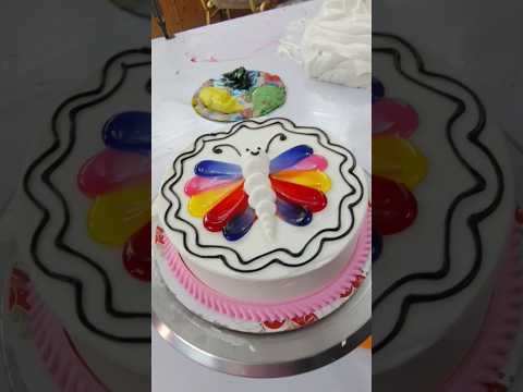 Butterfly 🦋 cake How to make #londoncakedesigner #cakedecoration #designcake #cakeart
