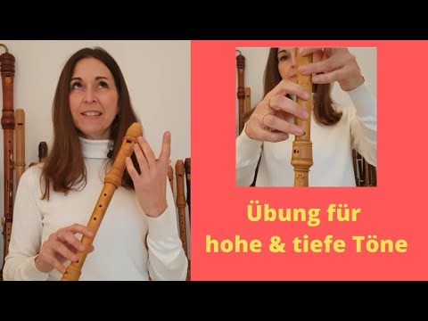 Ingenious exercise for high & low notes on the recorder | Vera Petry