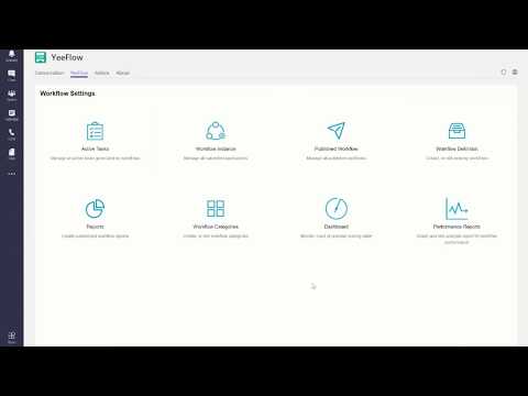 Workflow Settings by Admin