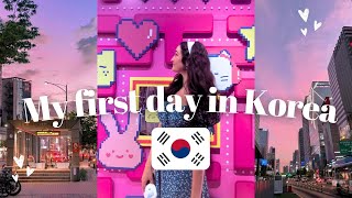 My First Day in South Korea! 🇰🇷 Cafes, Busking, Karaoke, Han River Picnic & More