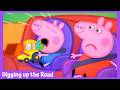 TRAFFIC JAM Peppa Pig Digging Up The Road Full Episode