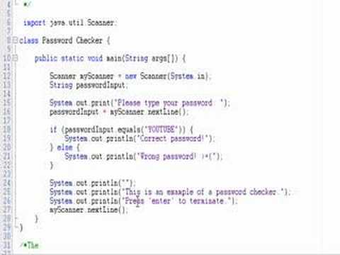 Java Programming Password Checker
