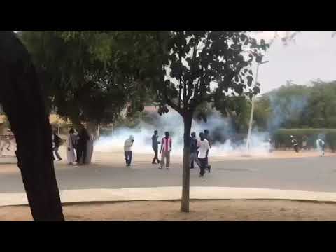 Urgent : Ça chauffe actuellement à l'UGB de Saint-Louis entre étudiants et force de l'ordre
