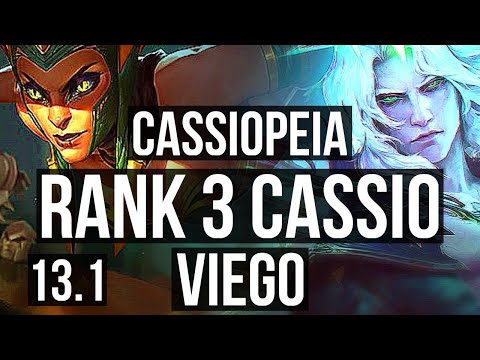 CASSIOPEIA vs VIEGO (MID) | Rank 3 Cassio, 2.6M mastery, 1300+ games, 4/2/6 | KR Challenger | 13.1