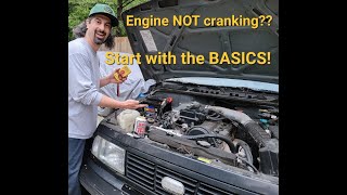 Engine NOT Cranking over? Start with the BASICS! Geo Tracker Suzuki Samurai Sidekick @Hwy83SUZUKI