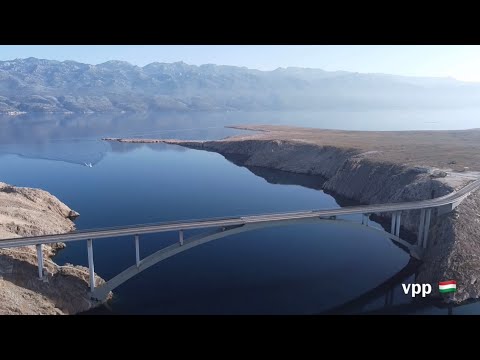 2023 Oct 11. Croatia Pag Bridge drone