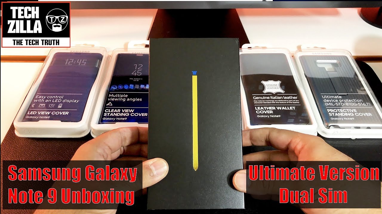 Samsung Galaxy Note 9 Unboxing - 512GB - Ocean Blue - Duos - Dual Sim