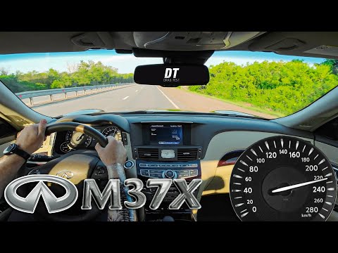 Drag Test Infiniti M37x AWD | 333 HP 3.7L V6 | Acceleration 0-100, 402m (1/4 miles)