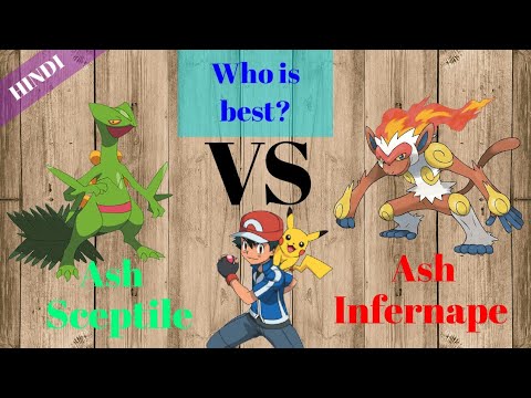 Ash Sceptile vs Ash infernape who will win in hindi. By POKEFREAK XYZ.