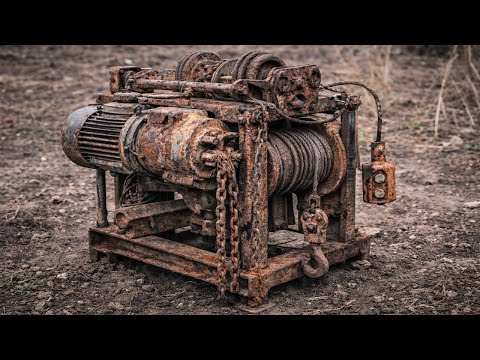 Restoring A Severely Rusted Mini Electric Hoist With A Newly Engineered High Performance Frame