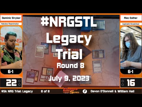NRG Legacy Trial: Round 8 Dominic Stryker (Rakdos Reanimator) VS Alec Esther (Cephalid Breakfast)