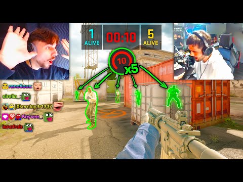 SHOX WITH CHEATS vs. 5 FACEIT LEVEL 10s (1v5)