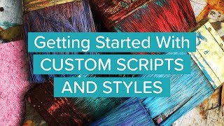 How to use Custom Scripts & Styles