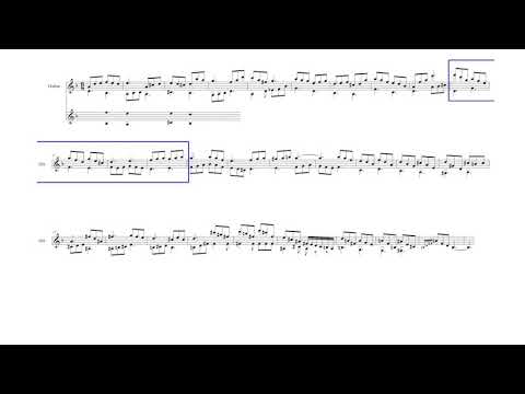 Use of Contrapuntal Techniques in the Classical Guitar Section of 'Air' by Jason Becker