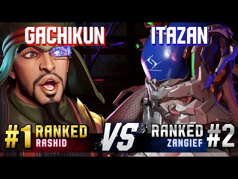 SF6 ▰ GACHIKUN (#1 Ranked Rashid) vs ITAZAN (#2 Ranked Zangief) ▰ High Level Gameplay