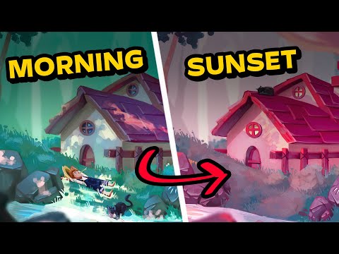 CHENGE LIGHT AND COLOUR in your painting ! Complete Tutorial