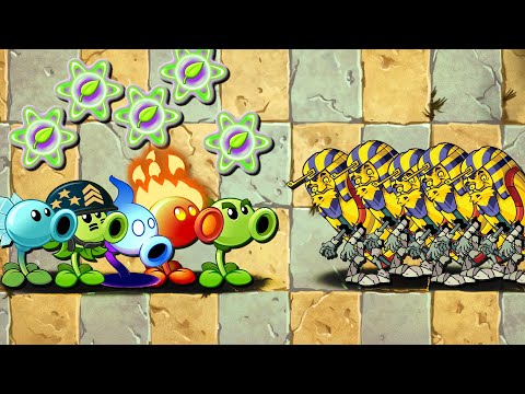 Every PEASHOOTER & Other Plants VS Pharaoh Zombie Level 5 - Who's Best Plant PvZ 2 ?