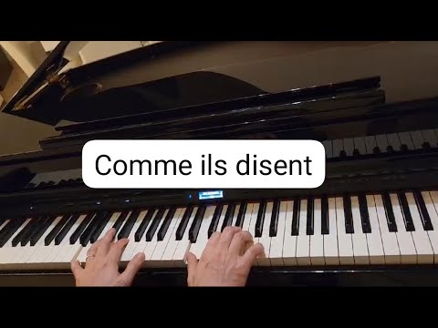 Charles Aznavour-Comme ils disent-Piano Cover