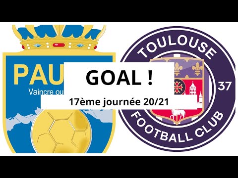 Pau FC - Toulouse [0-(3)] GOAL 83' (Kouadio Kone) 17ème journée 2020/21