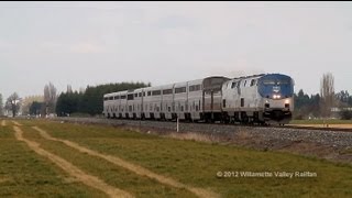 preview picture of video 'A Stormy Spring Day of Railfanning Gervais, Oregon on April 10th, 2012'