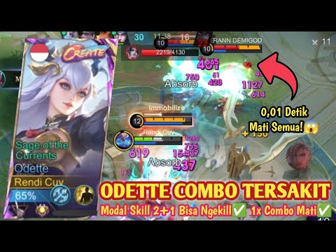ODETTE TERSAKIT! TANPA ULTI MUSUH BISA MATI! SEKALI ULTI RATA! BUILD ODETTE TERSAKIT 2026 - MLBB