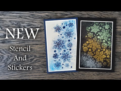 NEW Snowflakes Stencil and Stickers introduction and Quick Craft ✨