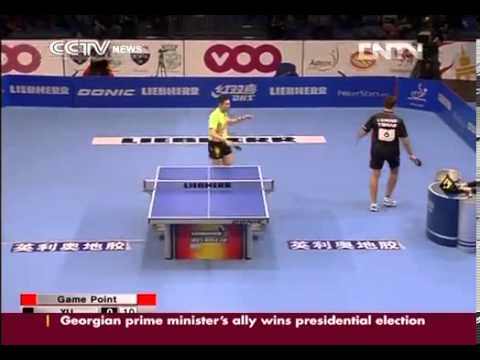 Table tennis player Xu Xin defeats Samsonov to win men's title