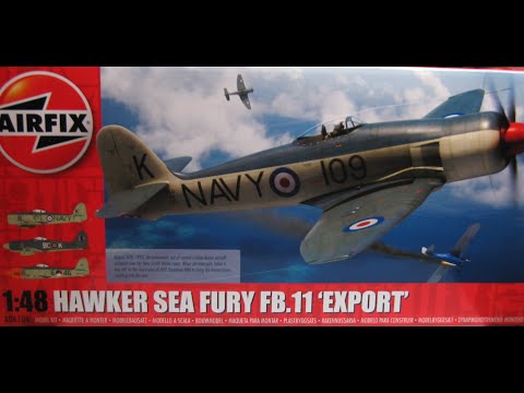 Airfix 1/48 Hawker Sea Fury FB11 Export Vlog 1
