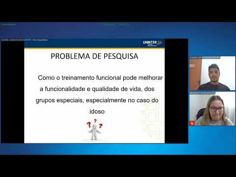 Apresentação  de TCC Uninter - Nota Máxima - Educação Física(Bacharelado)