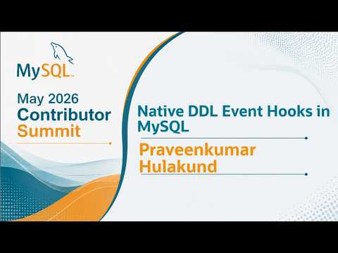 Video Thumbnail: DDL Triggers for Schema Change Auditing and Control in MySQL