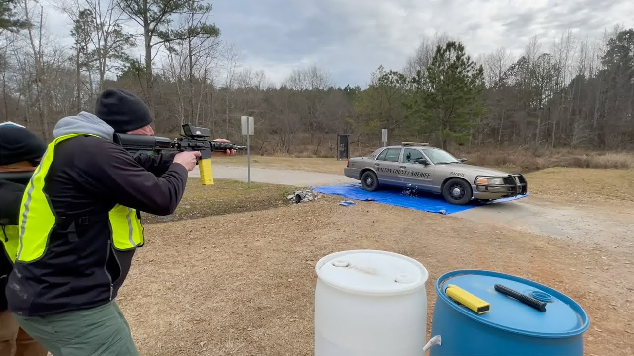 PepperBall Glass Breaker Projectile Deployment