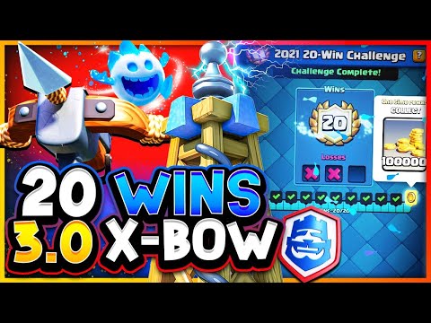 20 Wins with 3.0 Xbow! Clash Royale 20 Win Challenge