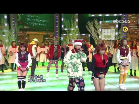 111225 BANG＆ZELO - Never Give Up live [Inkigayo]