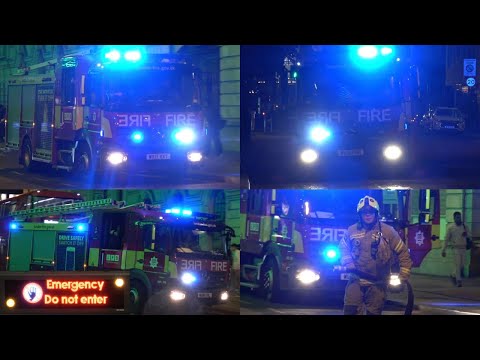 London Fire Brigade responding to a fire at Victoria Underground Station