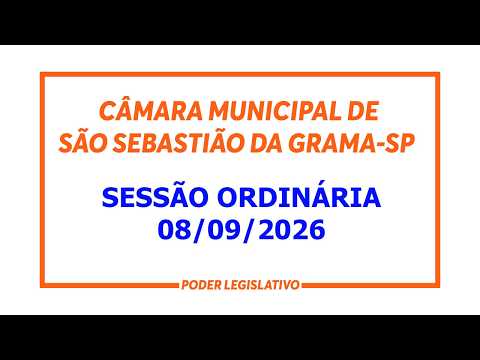 SESSÃO ORDINÁRIA 08/09/2026
