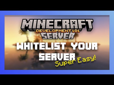 How to WHITELIST your Minecraft Server! Easiest Tutorial!