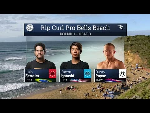 2016 Rip Curl Pro Bells Beach: Round 1, Heat 3 Video