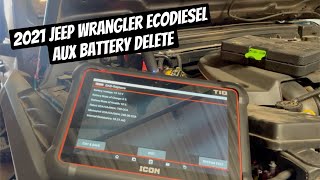 Testing Jeep Wrangler Batteries with Icon T10 Scan Tool and Aux Battery Delete
