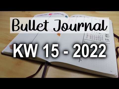 Wochendeko im Bullet Journal | KW 15 - 2022 Plan with me [German/Deutsch]